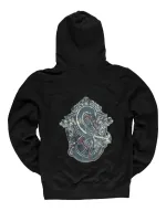 OFFICIAL DUNGEONS & DRAGONS ICONIC LOGO BACK PRINT ZIP HOODIE JUMPER