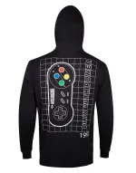 OFFICIAL SUPER NINTENDO ENTERTAINMENT SYSTEM (SNES) CONTROLLER BACK PRINT HOODIE JUMPER