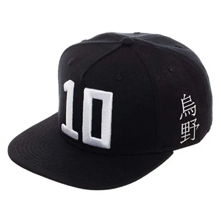 HAIKYU!!  HINATA JERSEY NUMBER 10 BLACK SNAPBACK CAP