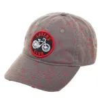 OFFICIAL IT - LOSERS CLUB SYMBOL BLOOD SPLATTERED GREY STRAPBACK BASEBALL CAP 'DAD HAT'