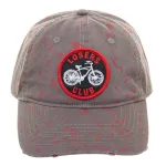 OFFICIAL IT - LOSERS CLUB SYMBOL BLOOD SPLATTERED GREY STRAPBACK BASEBALL CAP 'DAD HAT'