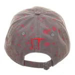 OFFICIAL IT - LOSERS CLUB SYMBOL BLOOD SPLATTERED GREY STRAPBACK BASEBALL CAP 'DAD HAT'