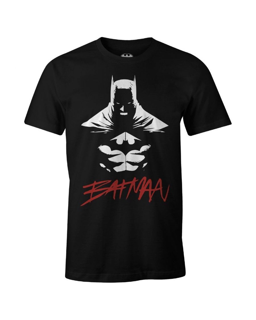 OFFICIAL DC COMICS BATMAN JIM LEE DESIGN PRINT BLACK T-SHIRT