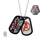 MARVEL COMICS - AVENGERS ASSEMBLE / SYMBOL DOG TAG PENDANT WITH CHAIN NECKLACE