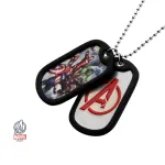 MARVEL COMICS - AVENGERS ASSEMBLE / SYMBOL DOG TAG PENDANT WITH CHAIN NECKLACE