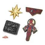 MARVEL COMICS CAPTAIN AMERICA 4 PIECE METAL PIN BADGE