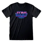 OFFICIAL STAR WARS 80'S LOGO BLACK T-SHIRT