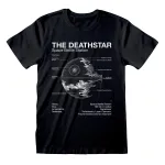 OFFICIAL STAR WARS XDEATHSTAR BATTLE STATION PLANS PRINT BLACK T-SHIRT