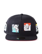 OFFICIAL MARVEL COMICS RETRO STAMPS BLACK SNAPBACK CAP