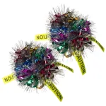 BIRDS OF PREY - HARLEY QUINN CAUTION TAPE SCRUNCHIE HAIR BOW (2 PACK)