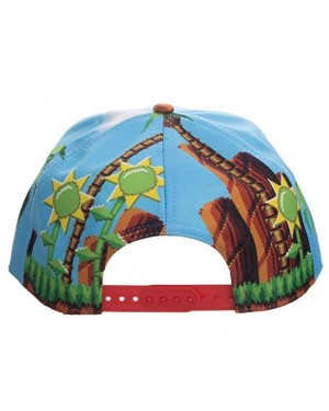 OFFICIAL SONIC THE HEDGEHOG LOGO GAME SCENE ALL OVER PRINT SNAPBACK CAP