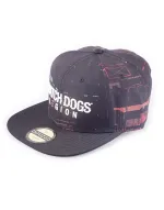 OFFICIALUBISOFT WATCH DOGS LEGION GLITCH LOGO BLACK SNAPBACK CAP