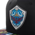 OFFICIAL THE LEGEND OF ZELDA HYLIAN SHIELD/ PRINTED VISOR BLACK SNAPBACK CAP