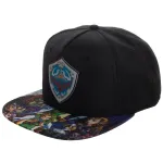 OFFICIAL THE LEGEND OF ZELDA HYLIAN SHIELD/ PRINTED VISOR BLACK SNAPBACK CAP