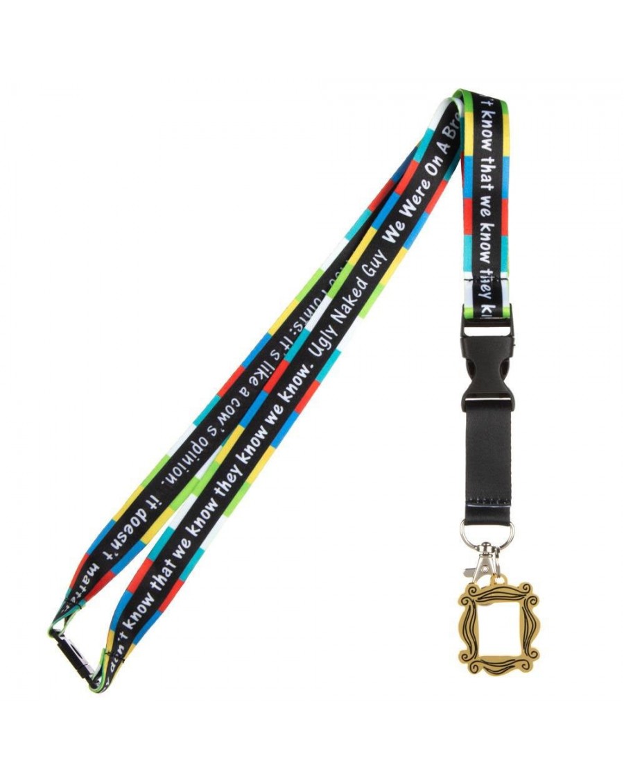 FRIENDS QUOTE TAPING FRAME PRINTED LANYARD