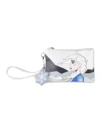 OFFICIAL DISNEY FROZEN 2 ELSA ICE PRINT SILVER CLUTCH COIN PURSE POUCH