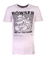 SUPER MARIO BROS BOWSER KING OF THE KOOPAS PINK UNISEX T-SHIRT