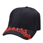 CARBON 212 FLAME EMBROIDERED VISOR BASEBALL CAP