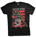 OFFICIAL G.I. JOE (G I JOE) SNAKE EYES AND TIMBER RETRO DISTRESSED PRINT BLACK T-SHIRT