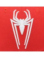 MARVEL COMICS SPIDER-MAN LOGO SYMBOL RED SNAPBACK BASEBALL CAP