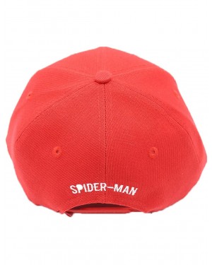 MARVEL COMICS SPIDER-MAN LOGO SYMBOL RED SNAPBACK BASEBALL CAP