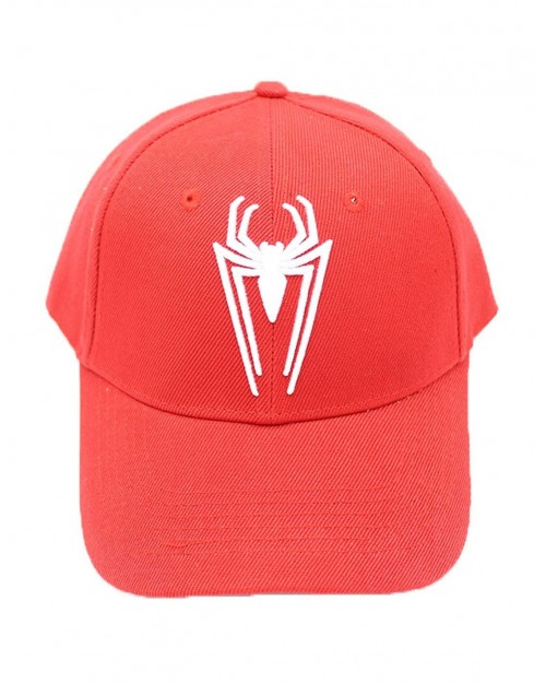 MARVEL COMICS SPIDER-MAN LOGO SYMBOL RED SNAPBACK BASEBALL CAP