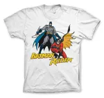 DC COMICS BATMAN & ROBIN RETRO PRINTWHITE T-SHIRT