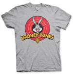 LOONEY TUNES BUGS BUNNY DISTRESSED PRINT GREY T-SHIRT