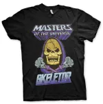 MASTERS OF THE UNIVERSE SKELETOR DISTRESSED PRINT BLACK T-SHIRT