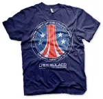 ALIENS USS SULACO COLONIAL MARINES DISTRESSED PRINT NAVY BLUE T-SHIRT