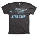 STAR TREK ENTERPSISE NCC-1701 STARFLEET PRINT BLACK T-SHIRT