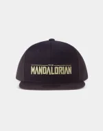 STAR WARS THE MANDALORIAN SILLHOUETTE LOGO BLACK SNAPBACK CAP