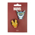 MARVEL COMICS IRON MAN & THOR BROOCH BADGE