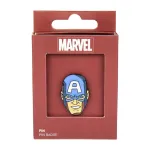 MARVEL COMICS CAPTAIN AMERICA FACE/MASK METAL PIN BADGE