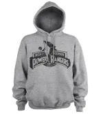 POWER RANGERS LOGO GREY HOODED PULLOVER JUMPER