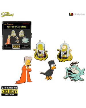THE SIMPSONS TREEHOUSE OF HORRORS 5 PIECE ENAMEL PIN BADGE