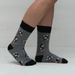 OFFICIAL DISNEY MICKEY MOUSE GREY PAIR OF NOVELTY SOCKS