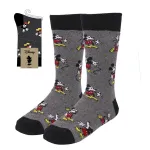 OFFICIAL DISNEY MICKEY MOUSE GREY PAIR OF NOVELTY SOCKS