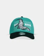 OFFICIAL RICK AND MORTY SHRIMP RICK TURQUOISE SNAPBACK BASEBALL CAP