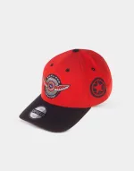 MARVEL COMICS THE FALCON AND THE WINTER SOLDIER SHIELD RED STRAPBACK BASEBALL CAP