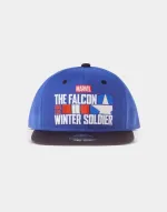 MARVEL COMICS THE FALCON AND THE WINTER SOLDIER LOGO BLUE SNAPBACK CAP