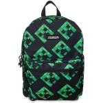 MICROSOFT MINECRAFT CREEPER TILED PRINT BLACK BACKPACK BAG