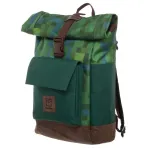 MICROSOFT MINECRAFT EXPLORER BLOCK PRINT ROLLTOP BACKPACK BAG