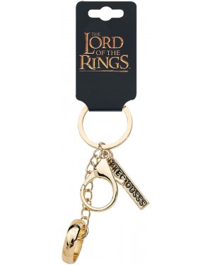 LORD OF THE RINGS 'THE ONE' RING PRECIOUSSS GOLD METAL KEYRING