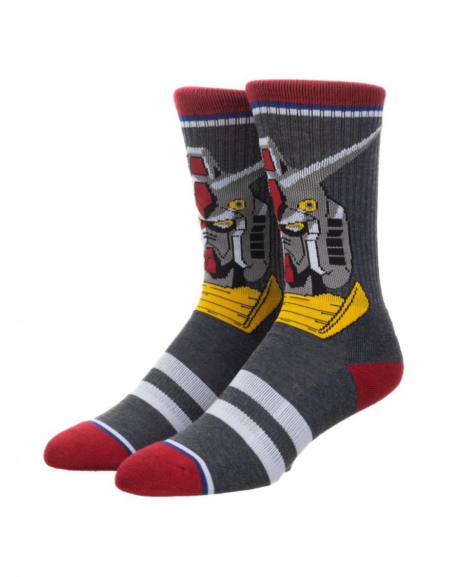 MOBILE SUIT GUNDAM ALL OVER PRINT 1 PAIR CREW SOCKS (CHARACTER COLLECTION)