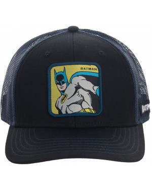 DC COMICS BATMAN PATCH BLACK TRUCKER SNAPBACK CAP