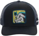 DC COMICS BATMAN PATCH BLACK TRUCKER SNAPBACK CAP