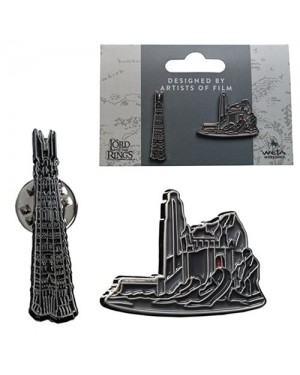 LORD OF THE RINGS ORTHANC AND HELMS DEEP COLLECTION ENAMEL PIN BADGE