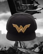 DC COMICS - JUSTICE LEAGUE WONDER WOMAN SYMBOL BLACK SNAPBACK CAP