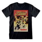 THE UMBRELLA ACADEMY COMIC COVER PRINT BLACK T-SHIRT